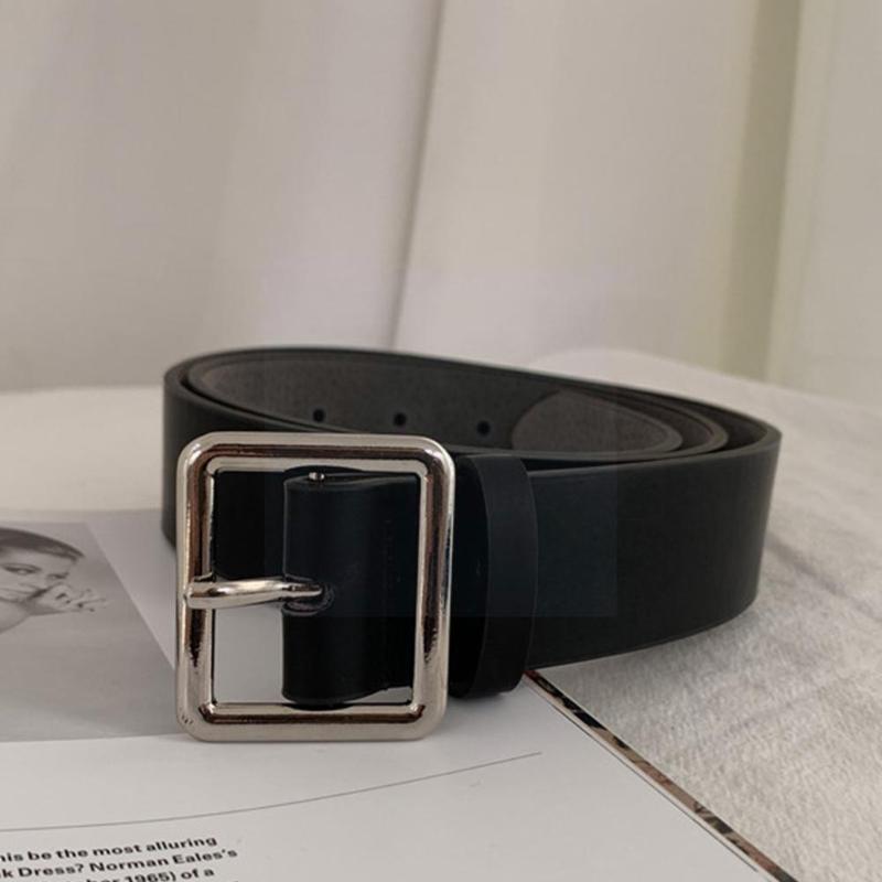 Belts Vintage Pu Leather Belt For Women Wide Square Buckle Pin Jeans Simple Black Lady Fashion Female Wais D1L6, Black;brown
Belts Vintage Pu Leather Belt For Women Wide Square Buckle Pin Jeans Simple Black Lady Fashion Female Wais D1L6, Black;brown