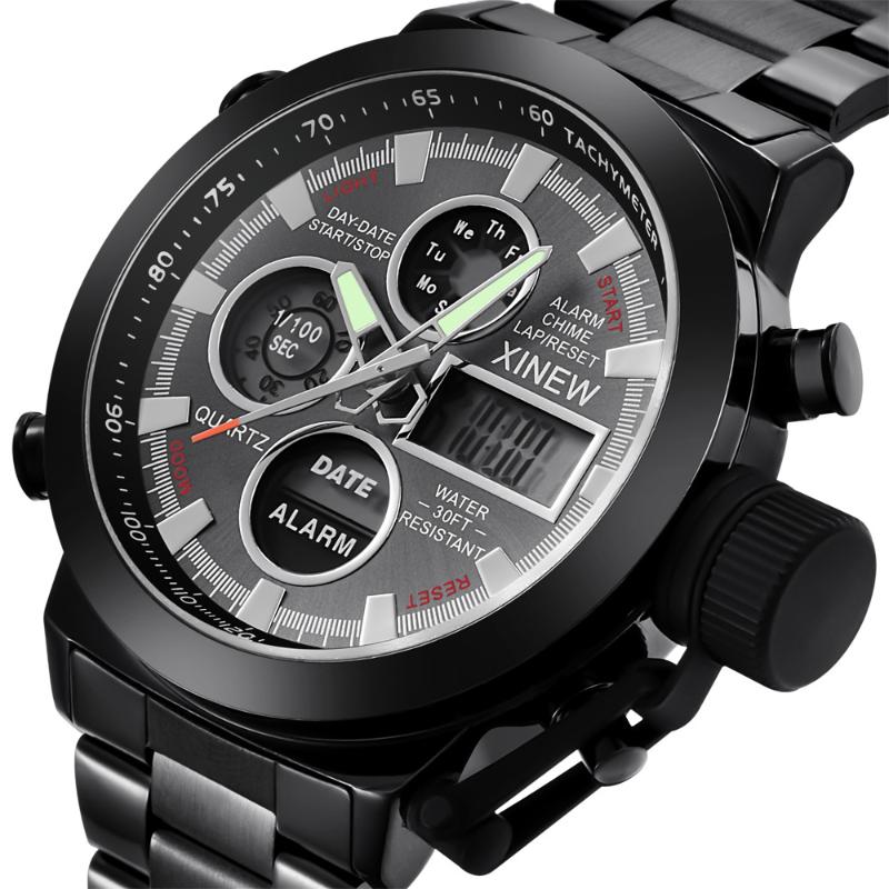 Wristwatches Brand Sport Chronograph Quartz Watches Men Double Movement Waterproof Watch Hombre Reloj Zegarek Meski Relogio Peeueno
Wristwatches Brand Sport Chronograph Quartz Watches Men Double Movement Waterproof Watch Hombre Reloj Zegarek Meski Relogio Peeueno