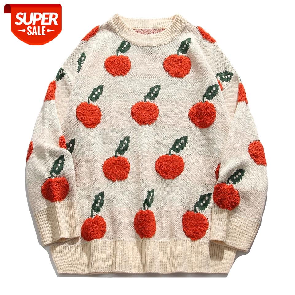 Strawberry Fruit Men Knitted Sweater Unsiex Harajuku Sweater Oversize 2020 Hip Hop Cotton Loose Pullover Streetwear Men Clothing #6B51, White;black
Strawberry Fruit Men Knitted Sweater Unsiex Harajuku Sweater Oversize 2020 Hip Hop Cotton Loose Pullover Streetwear Men Clothing #6B51, White;black