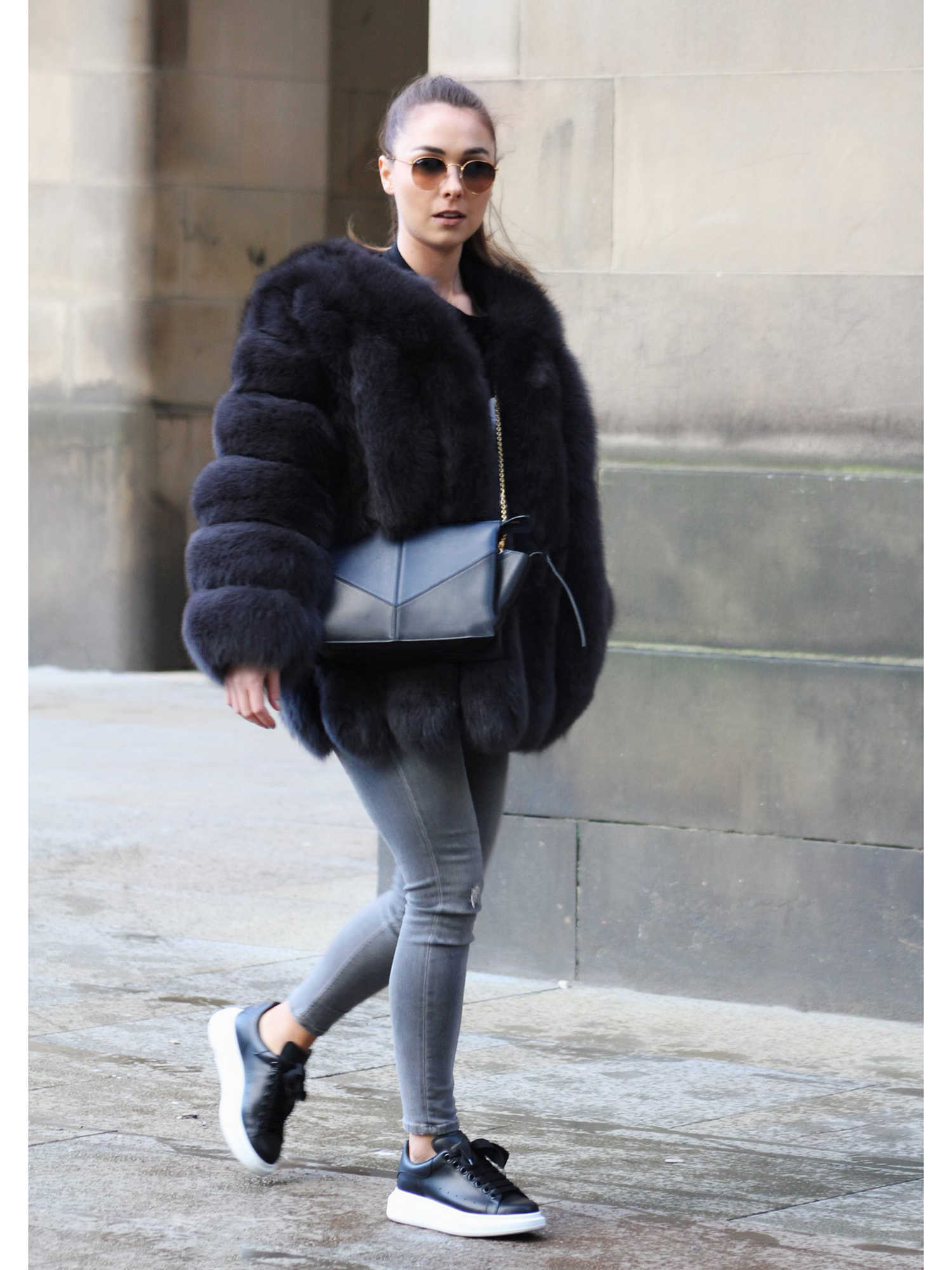 Large size ladies winter fur jacket long sleeve winter jacket ladies real fur coat leather jacket 211019
