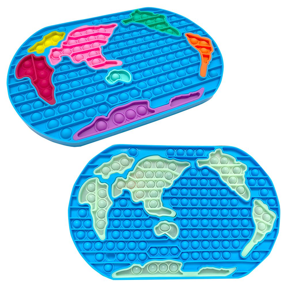 Jumbo Large Giant 30CM Fidget Toys Glow in the Dark World Map Sensory Push Board Blocks Antistress TH2875
Jumbo Large Giant 30CM Fidget Toys Glow in the Dark World Map Sensory Push Board Blocks Antistress TH2875