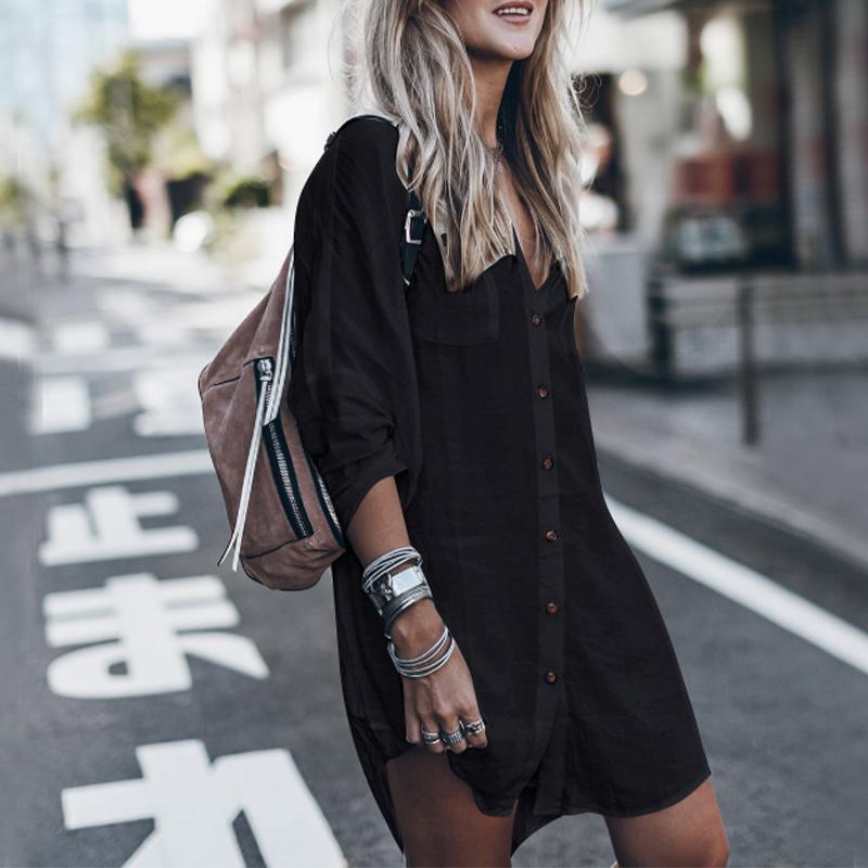 Women's Blouses & Shirts Autumn Long Sleeve Women White Shirt Loose Turn-down Collar Pocket Patchwork Lady 2021 Casual Simple Stylish Top
Women's Blouses & Shirts Autumn Long Sleeve Women White Shirt Loose Turn-down Collar Pocket Patchwork Lady 2021 Casual Simple Stylish Top