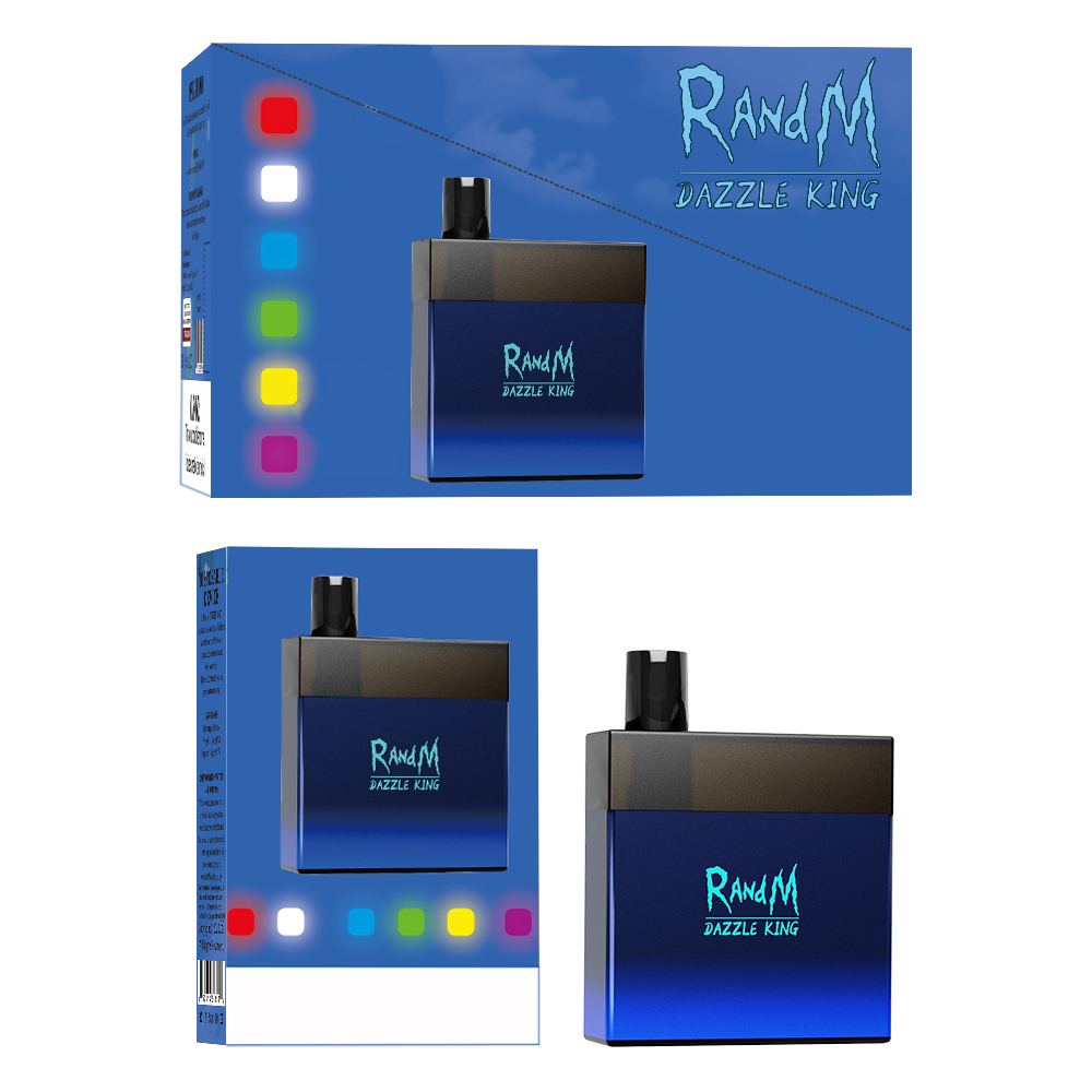 Wholesale Original RandM Dazzle King Disposable E Cigarette Vapes 3000 Puffs Vape Pen Electronic Atomizer 12 Flavors Battery 8ml Pod RGB Lig
Wholesale Original RandM Dazzle King Disposable E Cigarette Vapes 3000 Puffs Vape Pen Electronic Atomizer 12 Flavors Battery 8ml Pod RGB Lig