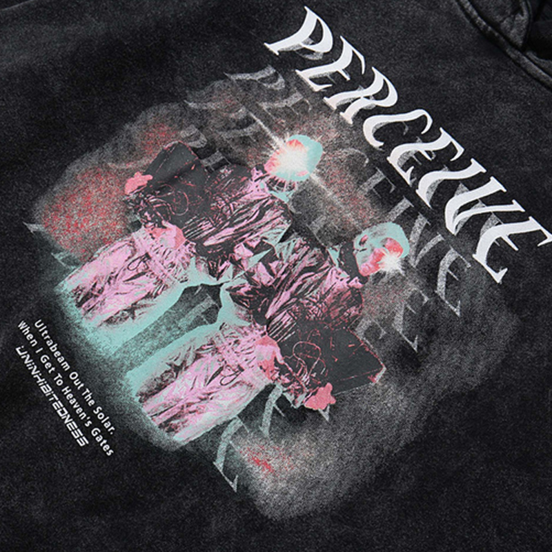 Hip Hop Men Hoodie Sweatshirt Cartoon Print Streetwear Harajuku Pullover Oversized Cotton Autumn Washed Hooded Sweatshirt Men 201127