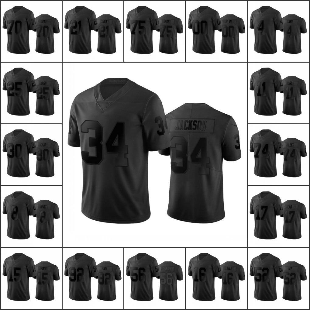 Las VegasRaidersMen Women Youth #4 Derek Carr 34 Bo Jackson 15 Nelson Agholor 11 Henry Ruggs Custom BlackCityEdition, Black
Las VegasRaidersMen Women Youth #4 Derek Carr 34 Bo Jackson 15 Nelson Agholor 11 Henry Ruggs Custom BlackCityEdition, Black
