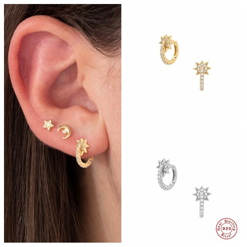 Aide 925 Sterling Silver Natural Zircon Small Flower Hoop Earrings For Women Girls Mini Clear Crystal Circle Earring Jewelry
Aide 925 Sterling Silver Natural Zircon Small Flower Hoop Earrings For Women Girls Mini Clear Crystal Circle Earring Jewelry