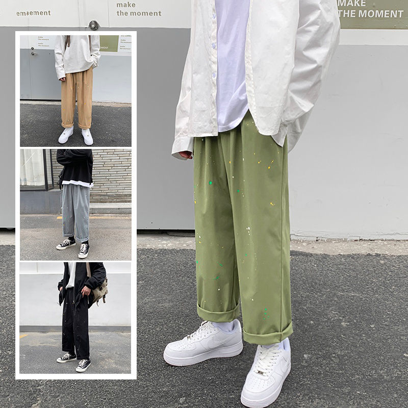 2021 New Thick Casual Men's Fashion Printing Retro Wide-leg Pants Men Streetwear Korean Loose Graffiti Straight Trousers Mens M-2xl 7moe, Khaki
2021 New Thick Casual Men's Fashion Printing Retro Wide-leg Pants Men Streetwear Korean Loose Graffiti Straight Trousers Mens M-2xl 7moe, Khaki