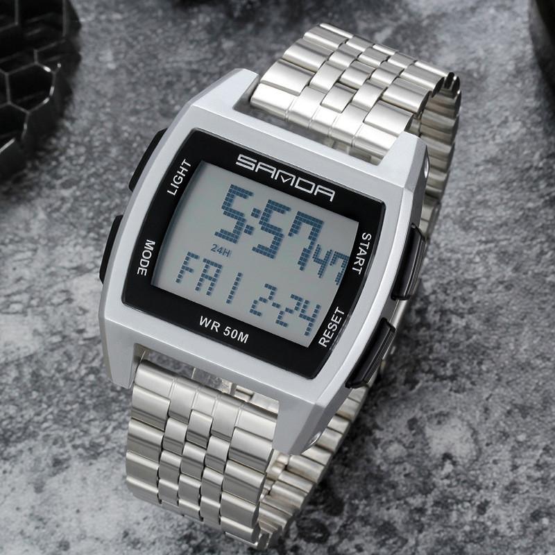 Wristwatches Popolar Brand Men's Gold Watch Military Sports LED Digital Watches For Men Fashion Steel Waterproof Clock Relogio Masculino
Wristwatches Popolar Brand Men's Gold Watch Military Sports LED Digital Watches For Men Fashion Steel Waterproof Clock Relogio Masculino