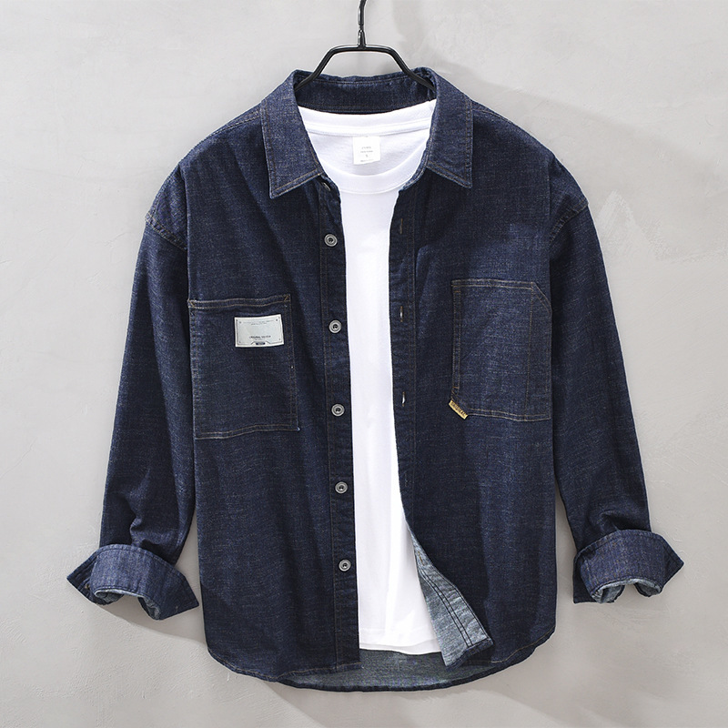 2021 Shirt Denim for Man Long Sleeve Japanese Autumn-style New Winter 98% Cotton Turn-down Collar Cowboy Blouse Male Clothes Y3455 7evf, Drake bloom
2021 Shirt Denim for Man Long Sleeve Japanese Autumn-style New Winter 98% Cotton Turn-down Collar Cowboy Blouse Male Clothes Y3455 7evf, Drake bloom