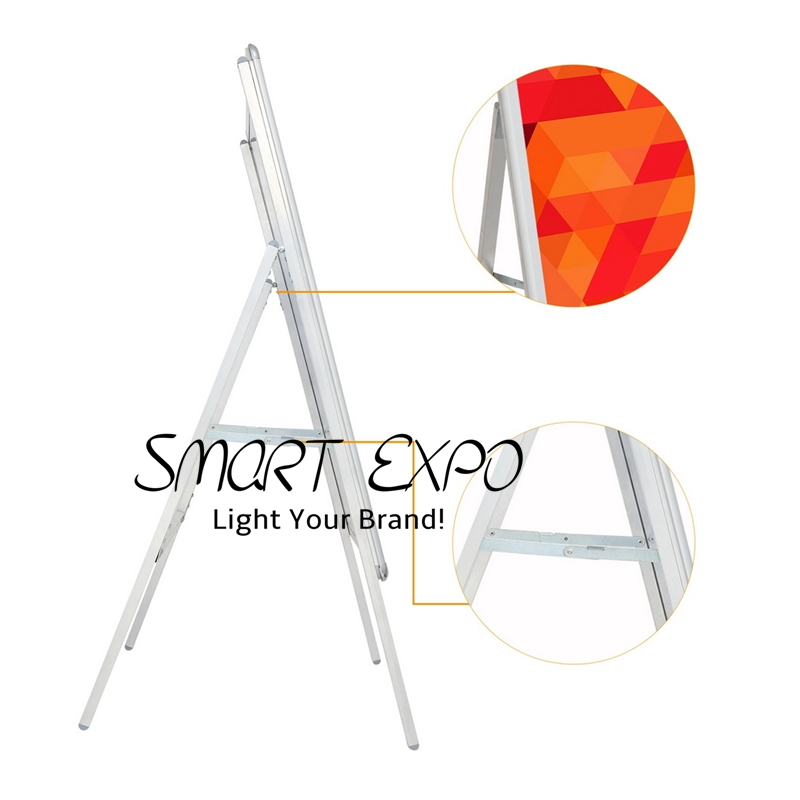 Aluminum Sidewalk Poster Stand A1 Size Advertising Display Rack