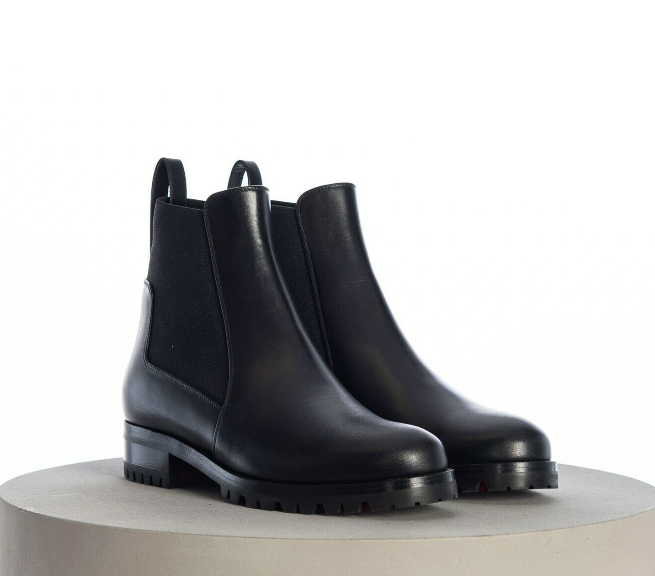 Famous Brand Red Bottom Ankle Boots Women Marchacroche Chelsea Boots In Black Smooth Leather Minimalist Comfortable Popular Woman Red Sole Shoes 35-43
Famous Brand Red Bottom Ankle Boots Women Marchacroche Chelsea Boots In Black Smooth Leather Minimalist Comfortable Popular Woman Red Sole Shoes 35-43