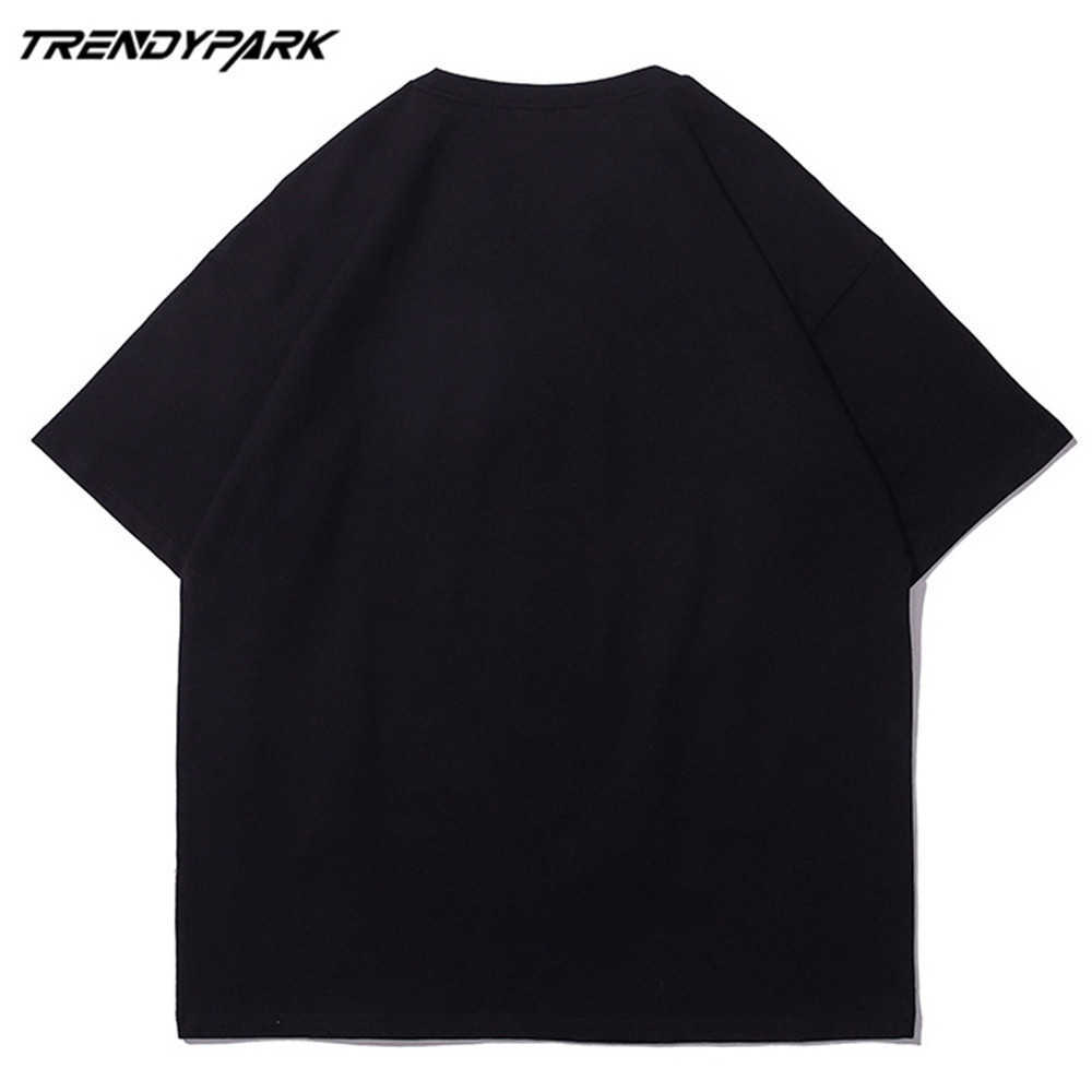 Men's T-shirt Funny Print Summer Short Sleeve Printed Tee Hip Hop Oversized Cotton Casual Harajuku Streetwear Top Tshirts 210601
