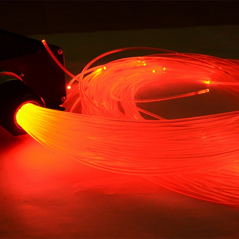 High brightness lighting cable 30M 100M Meter smallest diameter 0.25mm 2mm 2.5mm 3mm end glow PMMA optic fiber cables for star ceiling decorative ligh