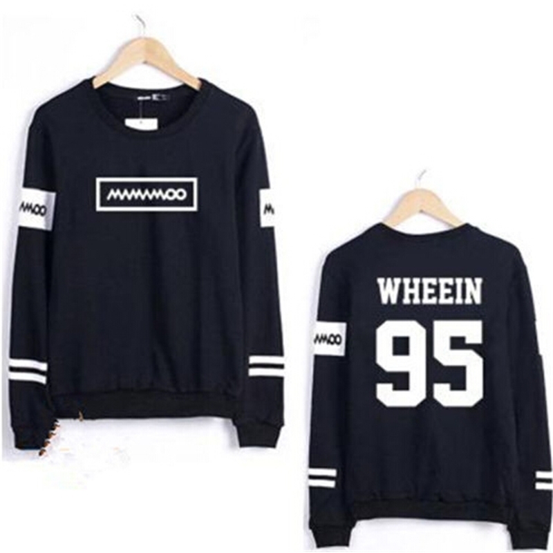 Kpop mamamoo solar moonbyul member name printing o neck thin sweatshirt for spring fashion pullover hoodies for fans 201204