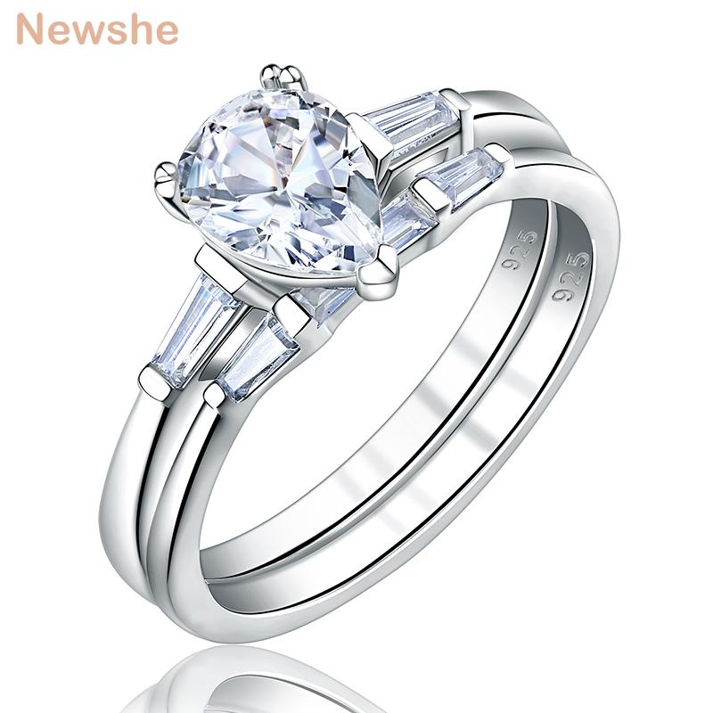 Cluster Rings She Engagement Wedding Set For Women 925 Sterling Silver 1.9Ct Cz Pear Teardrop Cubic Zirconia Jewelry, Golden;silver
Cluster Rings She Engagement Wedding Set For Women 925 Sterling Silver 1.9Ct Cz Pear Teardrop Cubic Zirconia Jewelry, Golden;silver