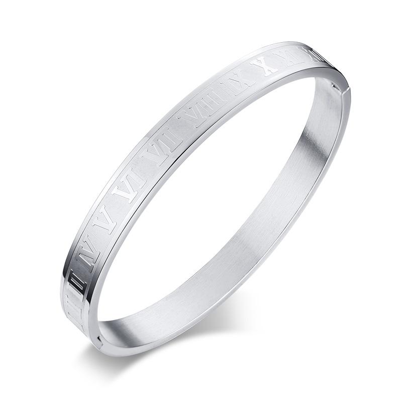 Bangle 2021 European And American Style Fashion Stainless Steel Material Roman Numerals Simple Personality Suitable For Men
Bangle 2021 European And American Style Fashion Stainless Steel Material Roman Numerals Simple Personality Suitable For Men