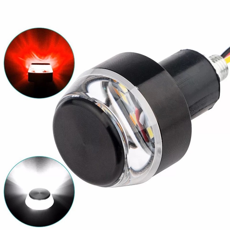 Motorcycle Handlebar Lighting Turn Signal Light Universal Indicator Flasher Motorbike Handle Bar Modified Side Marker