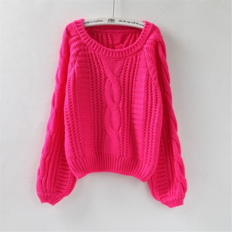 Roupas femininas Women Pull Sweaters Yellow Jumpers Candy Color Harajuku Chic Short Twisted 210607, Rhodo
Roupas femininas Women Pull Sweaters Yellow Jumpers Candy Color Harajuku Chic Short Twisted 210607, Rhodo