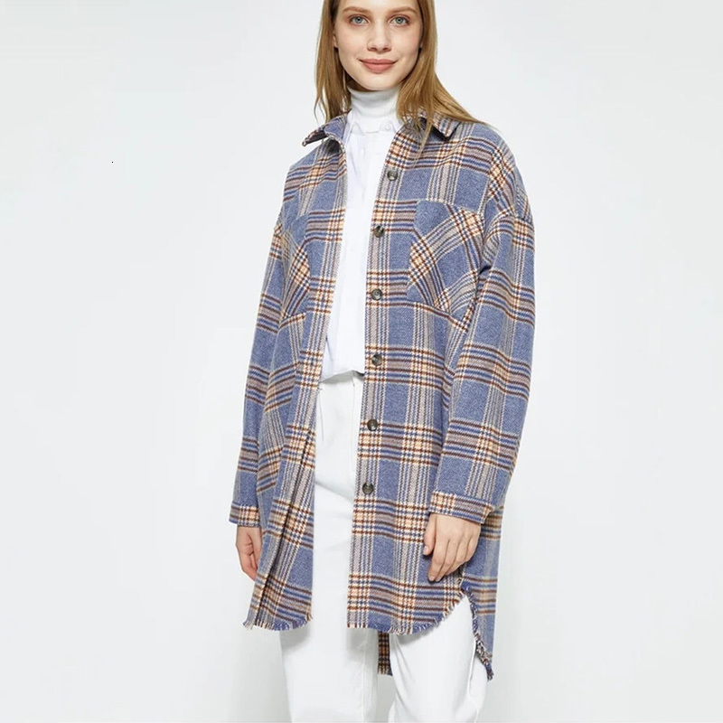 2021 New Chess of Purple Wool Mixes Long Woman Vintage Jacket Jackets Polo Collar Single Casual Breast Streetwear Autumn Outerwear Dyk8
2021 New Chess of Purple Wool Mixes Long Woman Vintage Jacket Jackets Polo Collar Single Casual Breast Streetwear Autumn Outerwear Dyk8