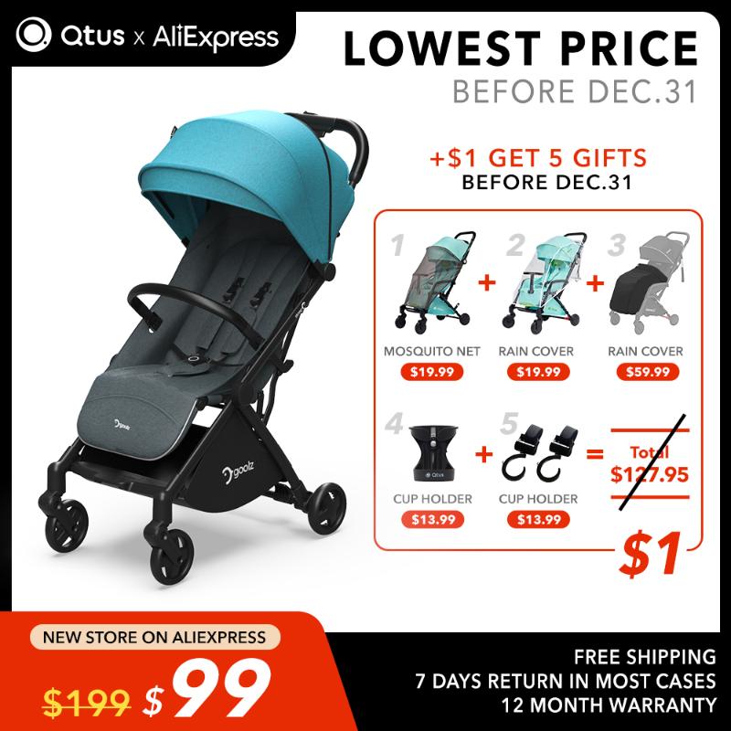 Strollers# Goolz Lightweight Stroller, One Click Fold, All Terrain, From Born To 3 Years Old Baby, Environmental Friendly, EN1888 Approved,