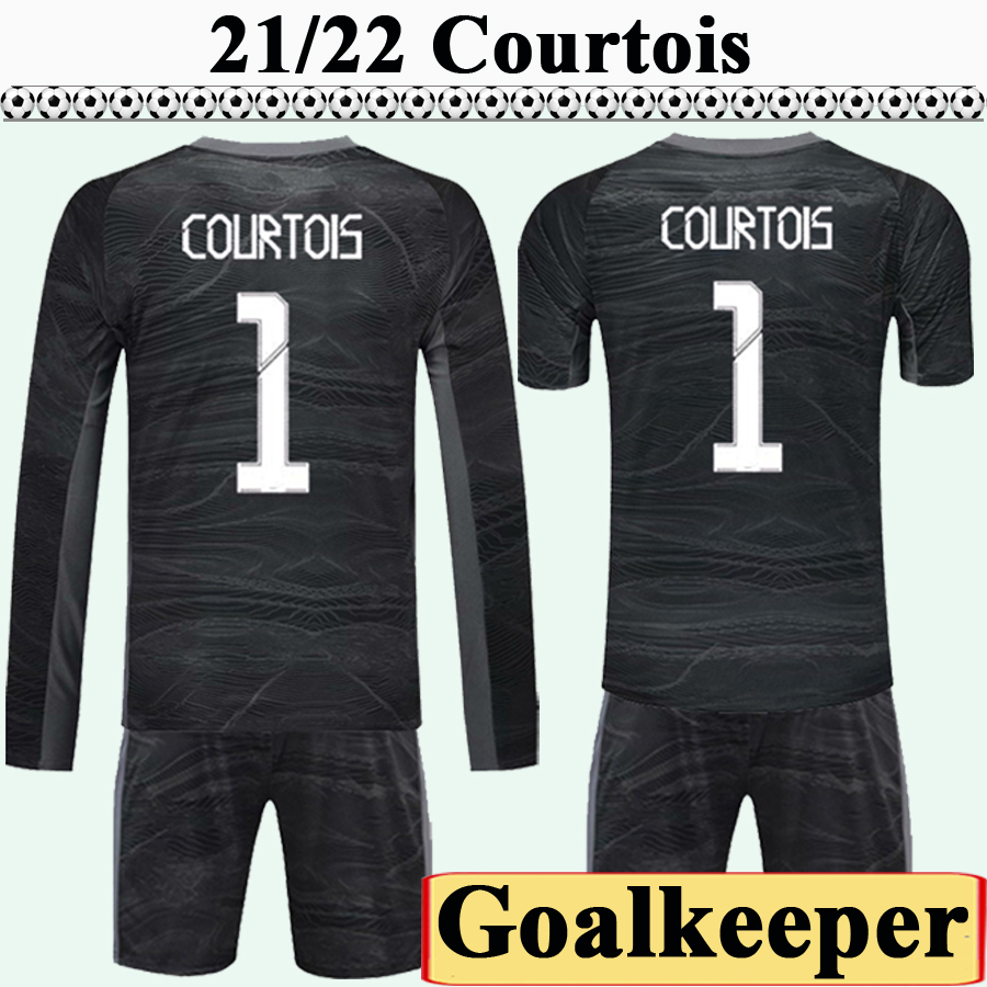 2021 2022 COURTOIS LUCA Short Sleeve Kit Goalkeeper HAZARD BENZEMA Mens Soccer Jerseys Home Black Long Tops Football Shirts Uniforms Adult Suit, Black;yellow
2021 2022 COURTOIS LUCA Short Sleeve Kit Goalkeeper HAZARD BENZEMA Mens Soccer Jerseys Home Black Long Tops Football Shirts Uniforms Adult Suit, Black;yellow