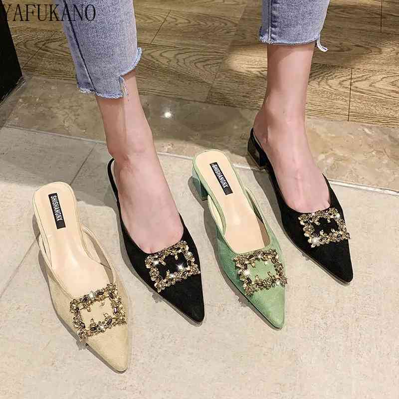 Fashion Baotou Half Slippers Womens Summer Sandals Suede Pointed Toe Thick Heel High Heels Mules Metal Buckle Slides, Only extra shipping(not for sale)
Fashion Baotou Half Slippers Womens Summer Sandals Suede Pointed Toe Thick Heel High Heels Mules Metal Buckle Slides, Only extra shipping(not for sale)