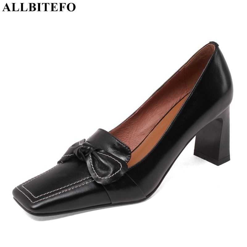 ALLBITEFO bow design genuine leather women heels sheepskin inside fashion high heel shoes high heels party wedding shoes 210611, As picture
ALLBITEFO bow design genuine leather women heels sheepskin inside fashion high heel shoes high heels party wedding shoes 210611, As picture