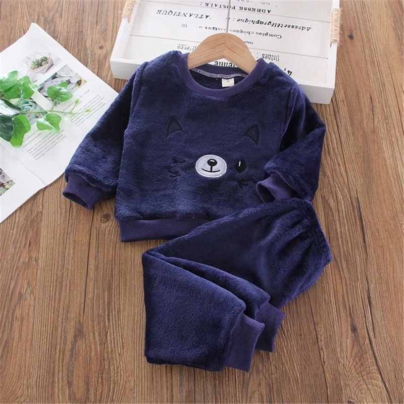 0-6 years Winter Baby Boy Clothing set Casual Fashion cartoon solid indoor Kid Children baby boy clothing 210615