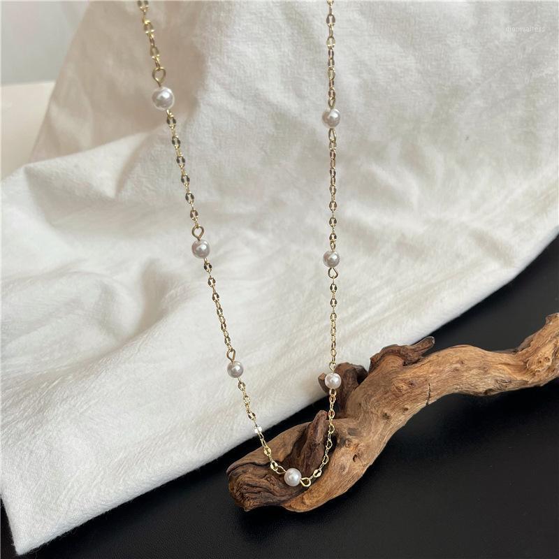 Chains Artificial Pearl Necklace Woman Simple Bridal Necklaces Chain High Quality Pendant Jewelry Gold Color Trendy Kpop Alloy Collares
Chains Artificial Pearl Necklace Woman Simple Bridal Necklaces Chain High Quality Pendant Jewelry Gold Color Trendy Kpop Alloy Collares