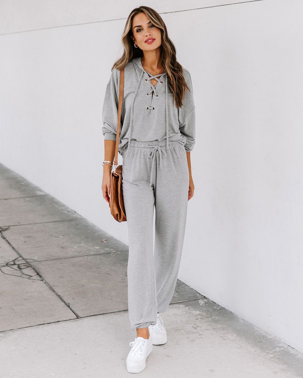 New Women Fashion Warm Suit Hooded Long Sleeve Chest Strap Casual Tops Elastic Waist Solid Pencil Pants 2021 Spring and Autumn Suits Jq2r, Gray
New Women Fashion Warm Suit Hooded Long Sleeve Chest Strap Casual Tops Elastic Waist Solid Pencil Pants 2021 Spring and Autumn Suits Jq2r, Gray