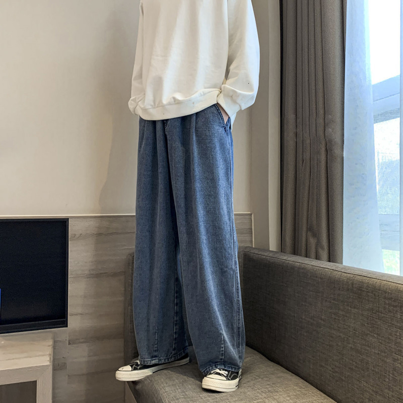 2021 New Korean Wide-leg Men's Fashion Casual Retro Harajuku Jeans Men Streetwear Loose Hip-hop Straight Denim Trousers Mens M-2xl Tzef, Black
2021 New Korean Wide-leg Men's Fashion Casual Retro Harajuku Jeans Men Streetwear Loose Hip-hop Straight Denim Trousers Mens M-2xl Tzef, Black