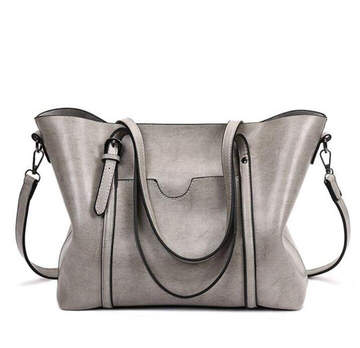 HBP womens purses handbags Oil Wax Leather Large Capacity Tote Bag Casual Women ShoulderBag Grey, Black
HBP womens purses handbags Oil Wax Leather Large Capacity Tote Bag Casual Women ShoulderBag Grey, Black