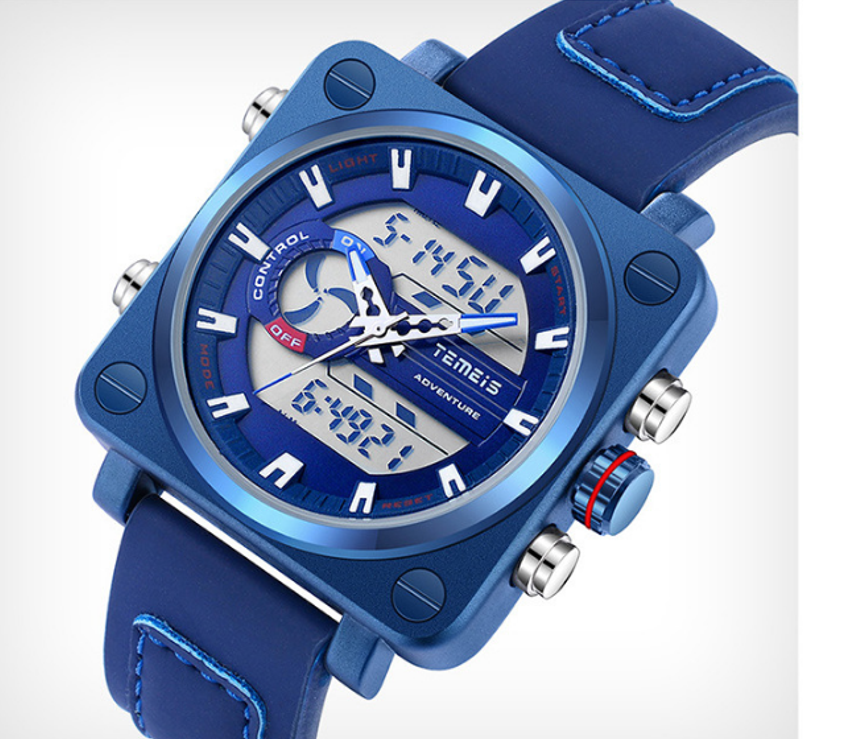 TEMEIS Square Multifunctional Electronic Mens Watches High Hardness Minerals Tempered Glass Led Watch Stopwatch Timing, No send watch for shipping
TEMEIS Square Multifunctional Electronic Mens Watches High Hardness Minerals Tempered Glass Led Watch Stopwatch Timing, No send watch for shipping