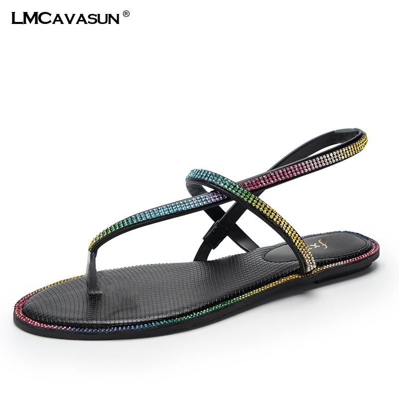 LMCAVASUN Brand Desinger Sandals Women Rhinestones Female Flip Flops Summer Leather Crystal Slippers Ladies Bling Shoes, Black
LMCAVASUN Brand Desinger Sandals Women Rhinestones Female Flip Flops Summer Leather Crystal Slippers Ladies Bling Shoes, Black