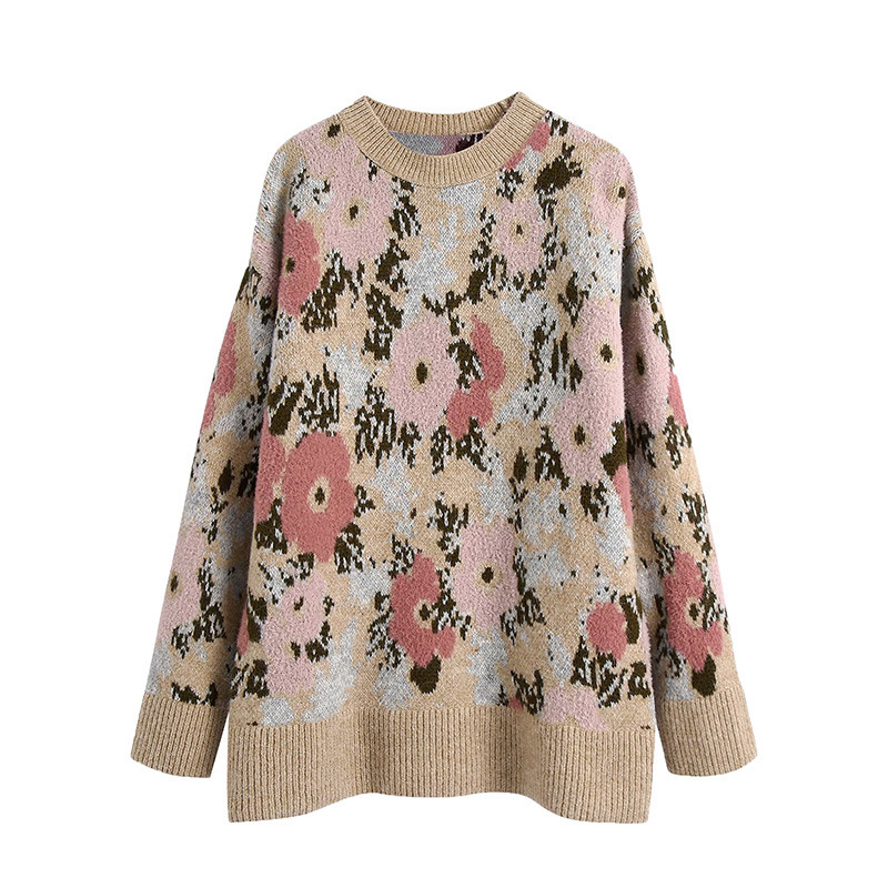 women's sweaters vintage mesh floral printing sweater for casual women the long sleeve pullovers released female thick winter jumpers h, White;black
women's sweaters vintage mesh floral printing sweater for casual women the long sleeve pullovers released female thick winter jumpers h, White;black