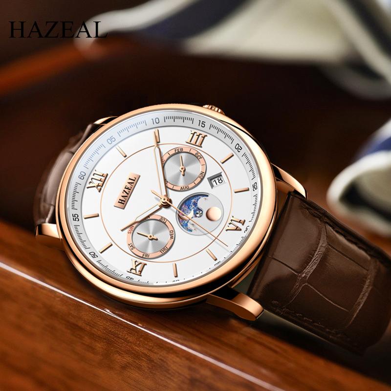 Wristwatches HAZEAL Business Men's Mechanical Watch Seagull Relógio Masculino Waterproof Switzerland Automatic Men Watches Cloc, Sliver-white-black
Wristwatches HAZEAL Business Men's Mechanical Watch Seagull Relógio Masculino Waterproof Switzerland Automatic Men Watches Cloc, Sliver-white-black