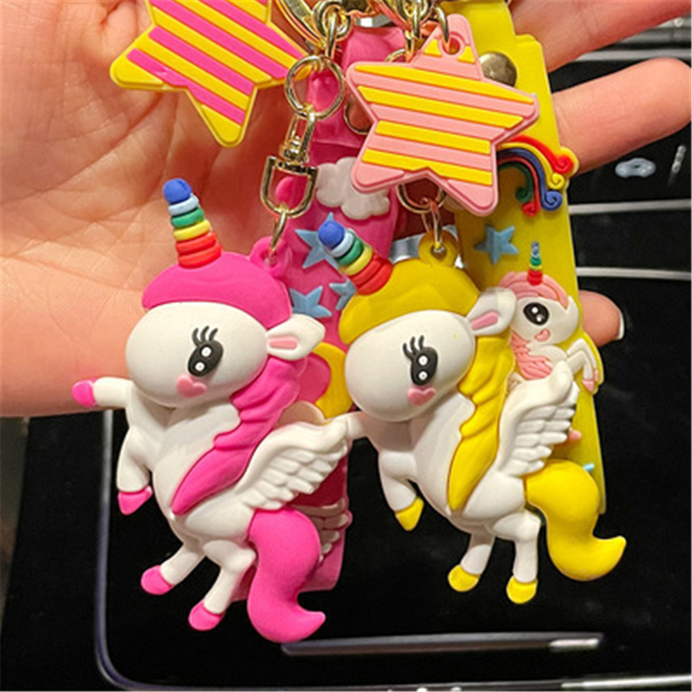 Unicorn Figures toy Model Doll keychain decorations fashion ins figure Toys party Gift key chains pendant от DHgate WW