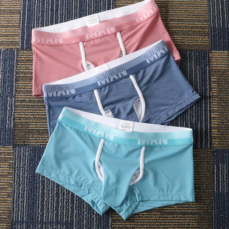 Underpants Fashion Men Boxers Smooth Mesh Elephant Nose Design Underwear, Grayish blue
Underpants Fashion Men Boxers Smooth Mesh Elephant Nose Design Underwear, Grayish blue