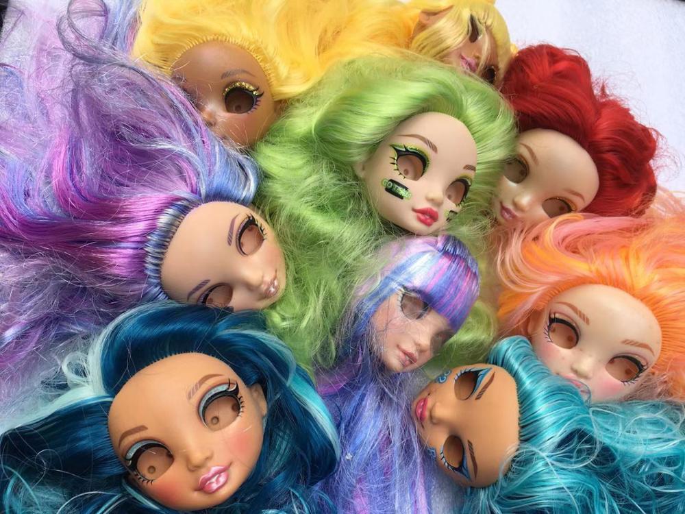 Real Eyelashes Rainbow High Doll Toy Head Original Doll Accessories DIY Hair Planting Makeup Dressing Doll Toy 18MM Eyeballs L0308
Real Eyelashes Rainbow High Doll Toy Head Original Doll Accessories DIY Hair Planting Makeup Dressing Doll Toy 18MM Eyeballs L0308