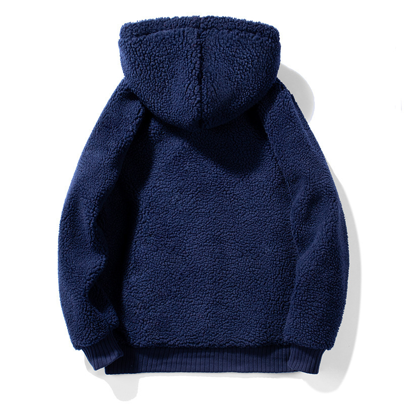 FGKKS Men Hoodies Sweatshirts Autumn Winter Woollen Fashion Solid Color Mens Hoodies Male Casual Big Pocket Sweatshirts 201020