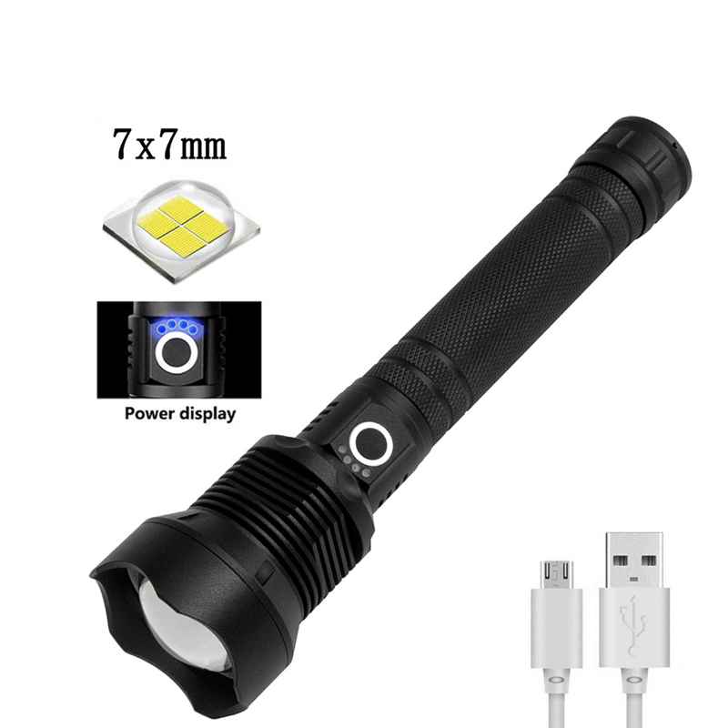 High-Power 30W 5V Torches 7X7MM LED Micro USB Telescopic Zoom Rechargeable Flashlight Suitable for Camping Climbing Night Riding, Caving Waterproof Rating IPX4
High-Power 30W 5V Torches 7X7MM LED Micro USB Telescopic Zoom Rechargeable Flashlight Suitable for Camping Climbing Night Riding, Caving Waterproof Rating IPX4