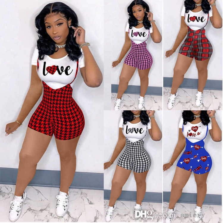 Women Two Piece Pants Sets Summer Clothing 2021 Sling Letter Printing Plaid Shorts + T-shirt Short Sleeve Pant Suits S-XXXL A001, Black and white
Women Two Piece Pants Sets Summer Clothing 2021 Sling Letter Printing Plaid Shorts + T-shirt Short Sleeve Pant Suits S-XXXL A001, Black and white