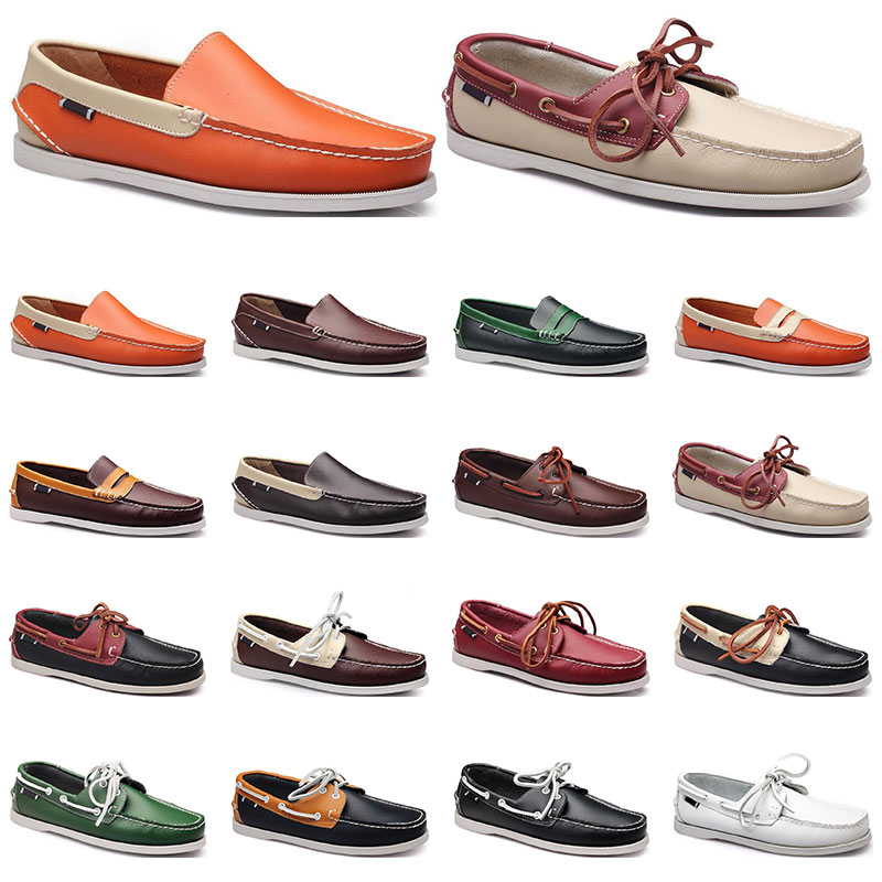 Womens sneakers Sailing shoe mens casual leather shoes black white red green orange brown outdoor trainers size 38-45 eight
Womens sneakers Sailing shoe mens casual leather shoes black white red green orange brown outdoor trainers size 38-45 eight
