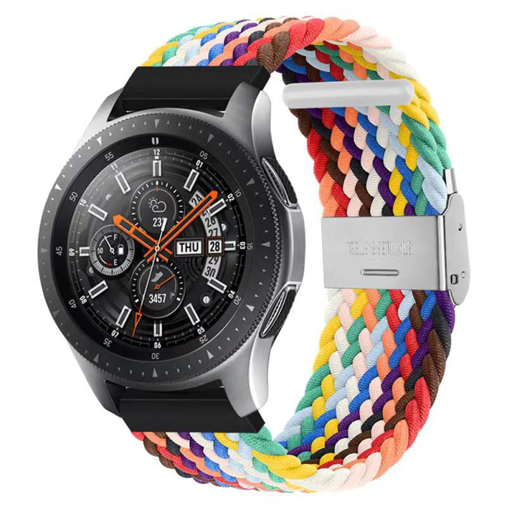 20mm 22mm Braided Nylon Loop Strap for Samsung Galaxy watch 3 46mm 42mm active 2 40mm 44mm Gear S3 bracelet Huawei GT2 Pro Band free shipping
