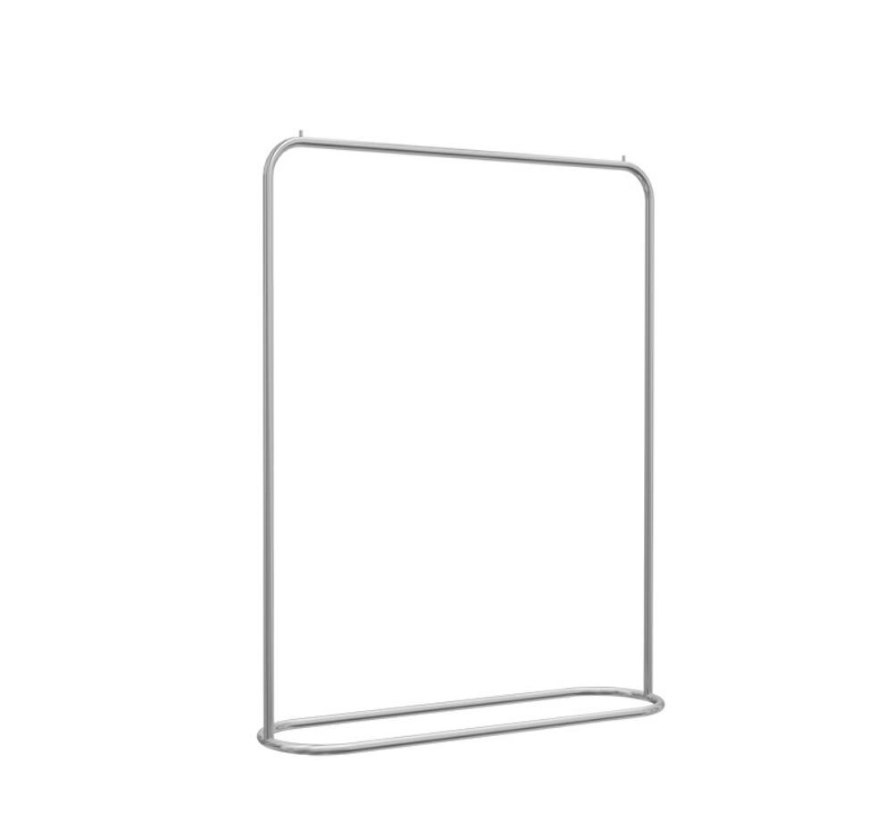 Clothing store display racks Commercial Furniture stainless steel silver show rack women's cloth shop simple Zhongdao combined floor hanger