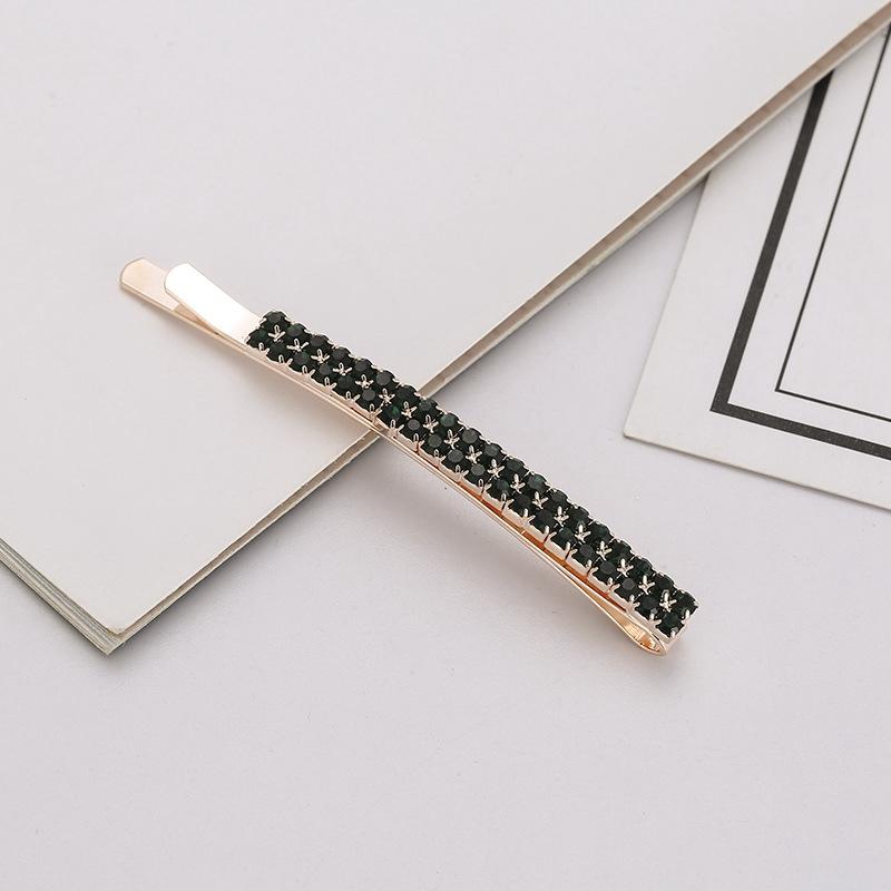 Girl Crystal Rhinestone Hair Clips Lady Women Barrette Colored Blue Red Diamond Hairpin BB Clips Headdress Hairs Accessories