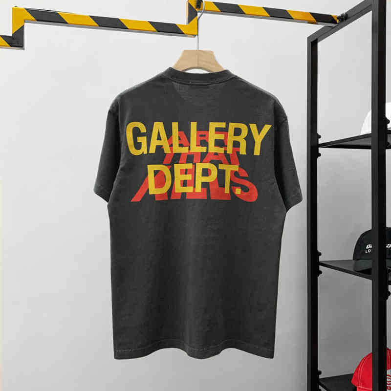 Hip hop high street fashion brand GD Galery dept used wash loose round neck print short sleeve t-shirt men md XYRI, Wash black
Hip hop high street fashion brand GD Galery dept used wash loose round neck print short sleeve t-shirt men md XYRI, Wash black