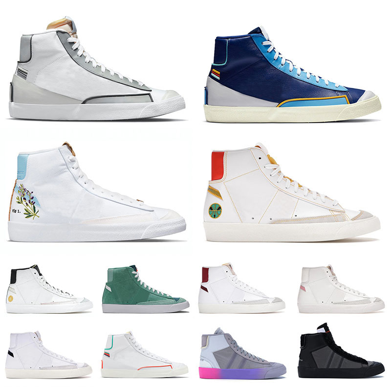 Blazer Mid 77 Vintage Designer Shoes Mens Womens Platform Sneakers White Indigo Black Snakeskin Luxurys Desingers Fashion Outdoor Good Flat Trainer Casual, A36 36-45 145
Blazer Mid 77 Vintage Designer Shoes Mens Womens Platform Sneakers White Indigo Black Snakeskin Luxurys Desingers Fashion Outdoor Good Flat Trainer Casual, A36 36-45 145