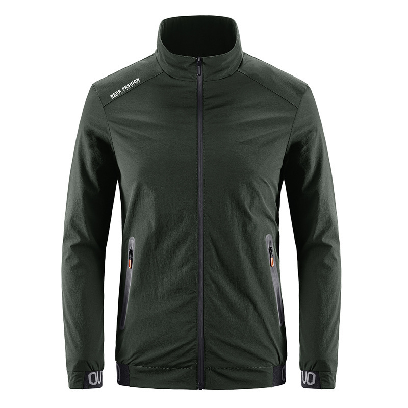 Spring and Autumn Four-way Stretch Casual Thin Jacket Men Youth Quick-drying Loose Large Size, Black;brown
Spring and Autumn Four-way Stretch Casual Thin Jacket Men Youth Quick-drying Loose Large Size, Black;brown