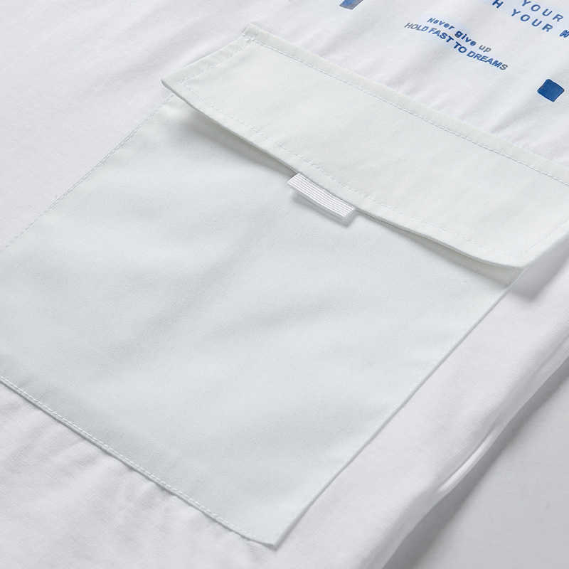 Summer Oversized Big Pockets T-shirts Men Streetwear Short Sleeve Cotton Tshirt Male Harajuku Tops Tees Plus Size 6XL 7XL 8XL 210629